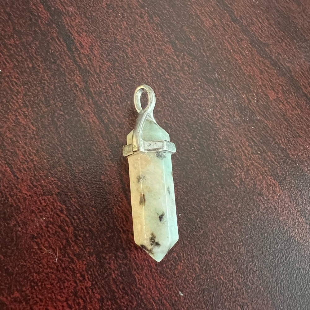 Elegant Silver and Gray Pendant